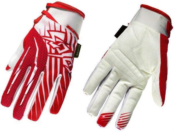 Перчатки кросс Scoyco MX48 Красные-белые