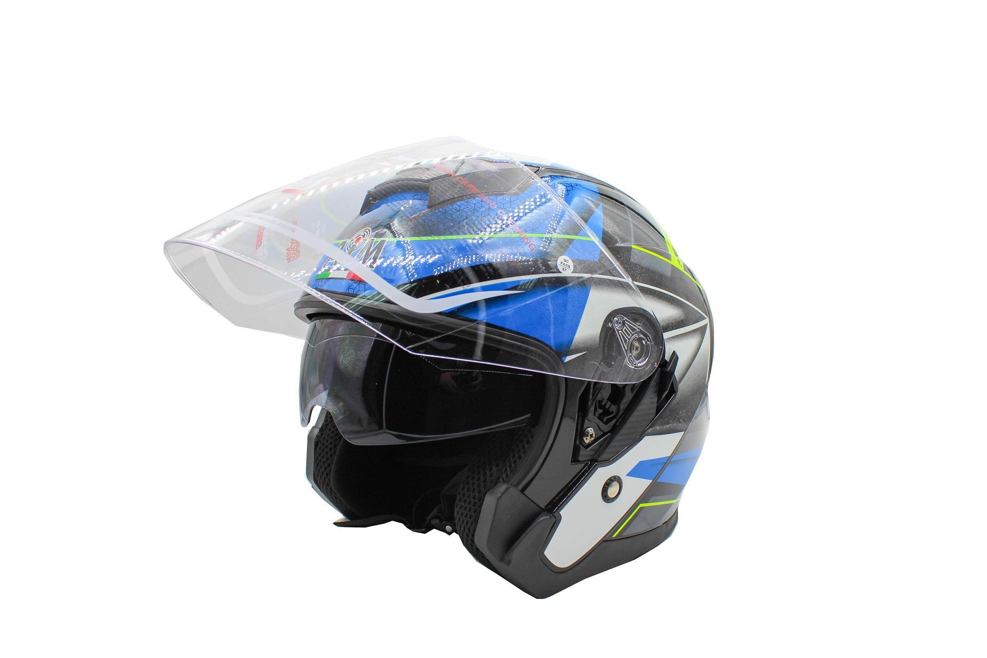 Мотошлем AiM JK526 Blue/Grey/Black