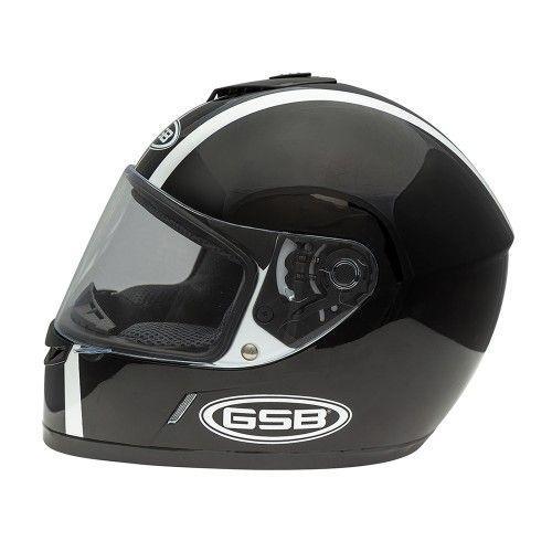 Шлем дорожный GSB G-349 BLACK & WHITE 3